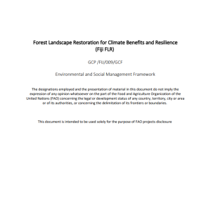 Forest Landscape Restoration for Climate Benefits and Resilience Forest Landscape Restoration for Climate Benefits and Resilience